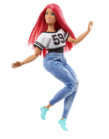 Barbie Made to Move Dancer Red Hair Doll w/ Boombox Radio by Mattel
