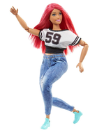 Barbie Made to Move Dancer Red Hair Doll w/ Boombox Radio by Mattel