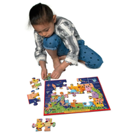 eeBoo USA United States Map - 20 JUMBO Piece Puzzle (11in x 15in)