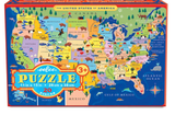 eeBoo USA United States Map - 20 JUMBO Piece Puzzle (11in x 15in)