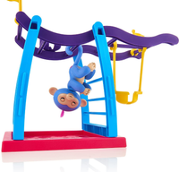 WowWee Fingerlings Baby Monkey Liv & Monkey Bar Swing Playset