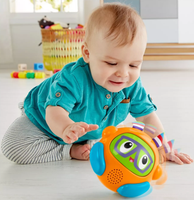 Fisher-Price Bright Beats Spin & Crawl Tumble Ball Franky Beats Musical Toy Baby