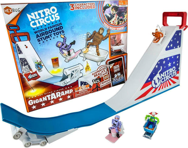 HEXBUG Nitro Circus Giganta Ramp w/ Adjustable Launch Ramp Augmented Reality Chips