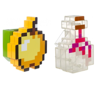 Minecraft Inventory Clip with Potion and Apple Accessories (3 Piece Set)