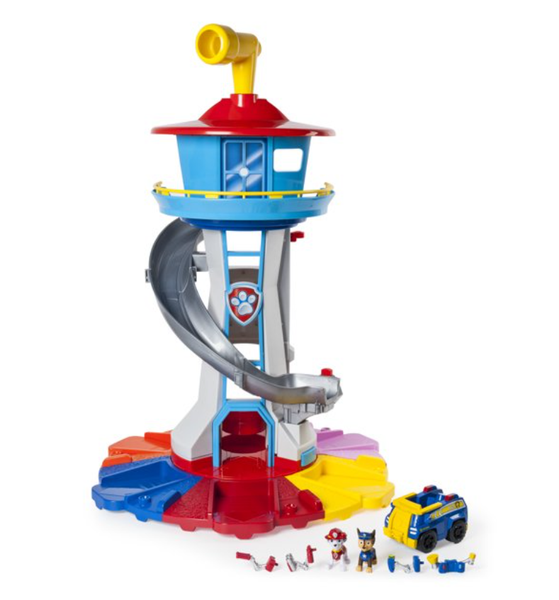 Paw Patrol My Size Lookout Tower with Exclusive Vehicle Periscope Lights Sounds